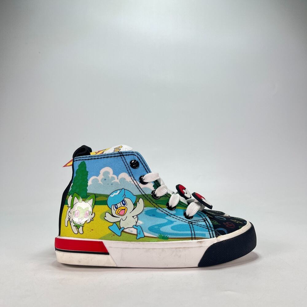 Ground Up Licensed Pokemon Multicolor High Top Casual Sneakers Shoes kids Sz 13